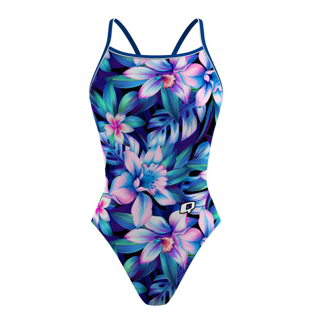 Outstanding Orchids - Sunback Tank Swimsuit