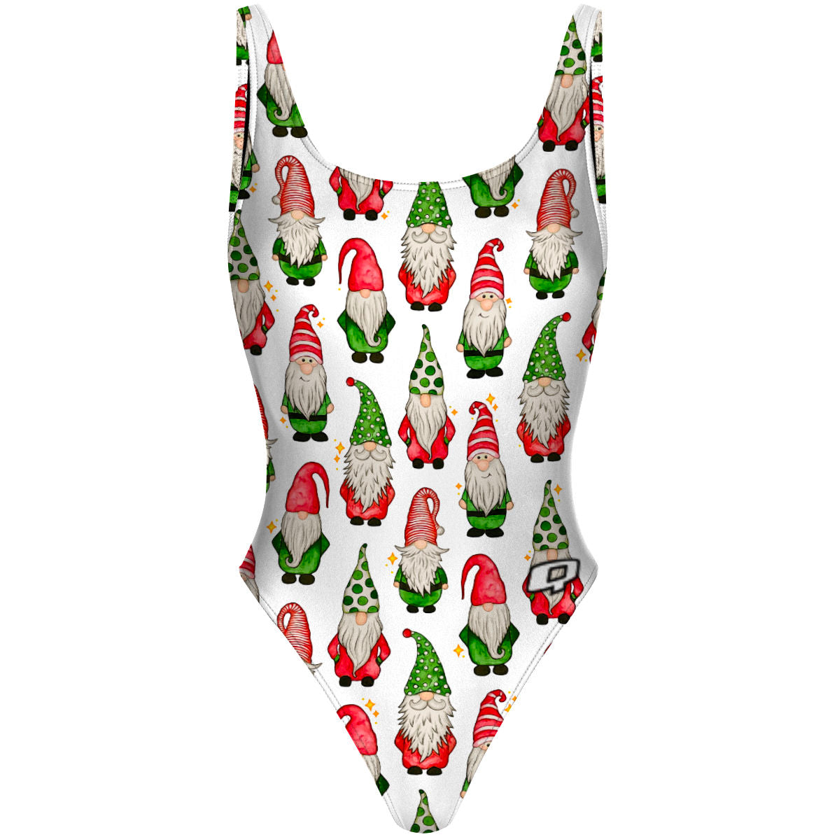 Xmas Gnomes - High Hip One Piece Swimsuit