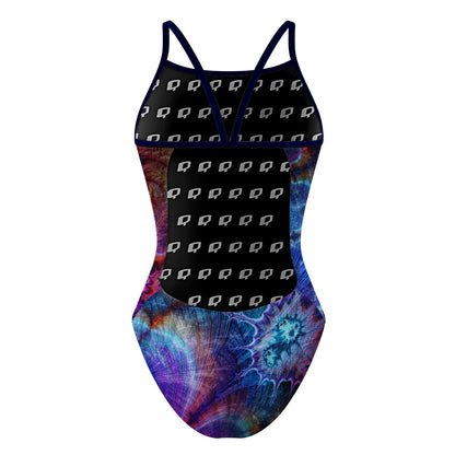 Psychedelic Tye Dye - Sunback Tank Swimsuit