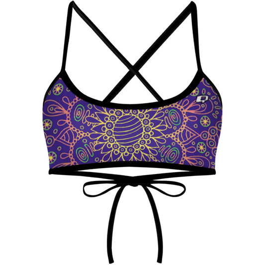 Purple Mandala  Ciara Tieback Bikini Top