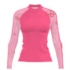 Pink Stripes - Women's Surf UPF50+ Long Sleeve Rash Guard