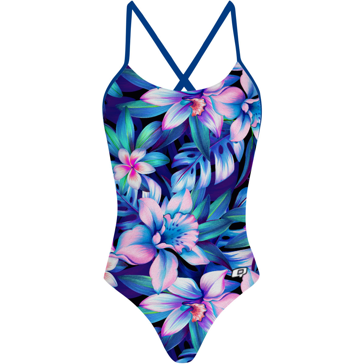 Outstanding Orchids - Tieback One Piece Swimsuit
