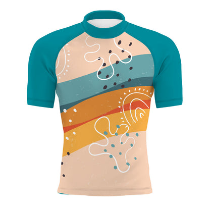 Sunset Strips - Men's Surf UPF50+ Short Sleeve Rash Guard