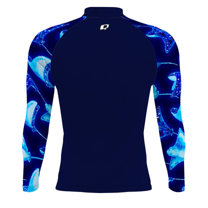 Manta Rays - Men's Surf UPF50+ Long Sleeve Rash Guard