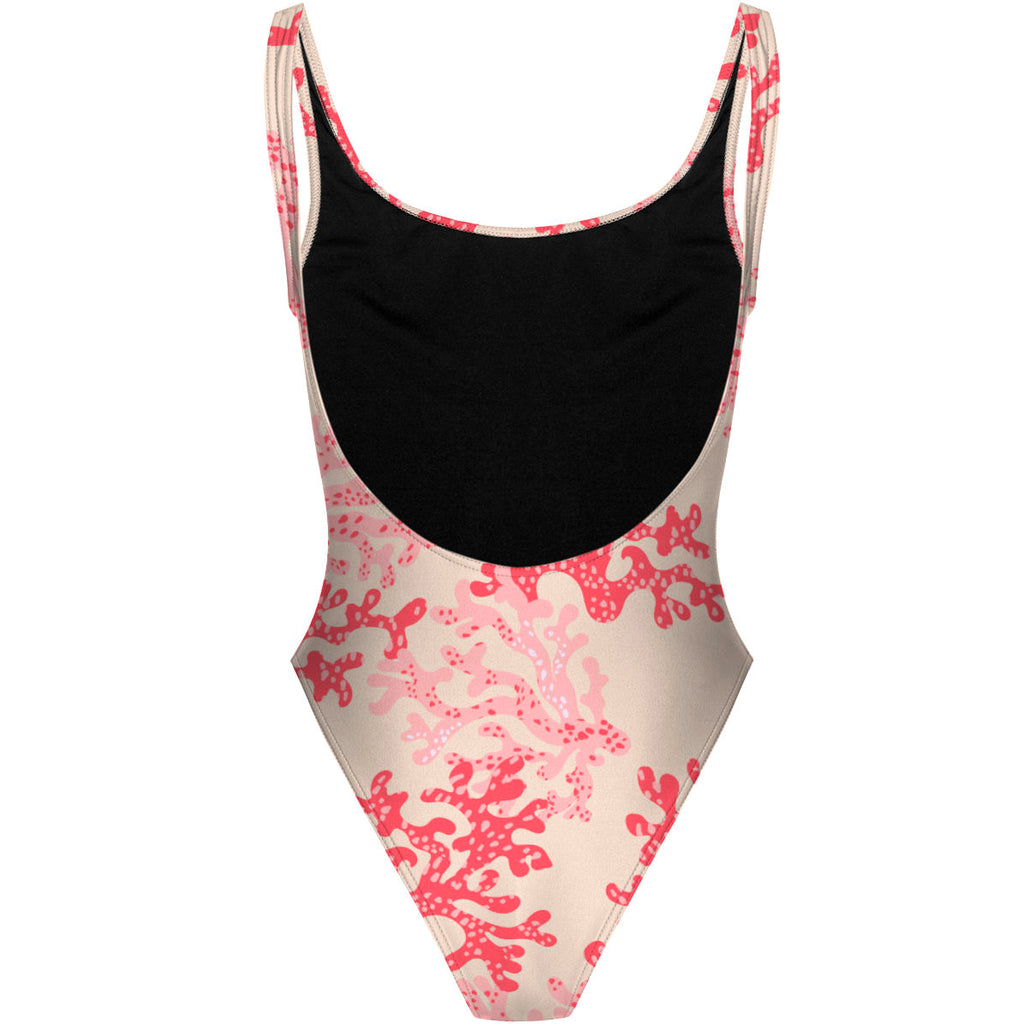 Coral - High Hip One Piece Swimsuit