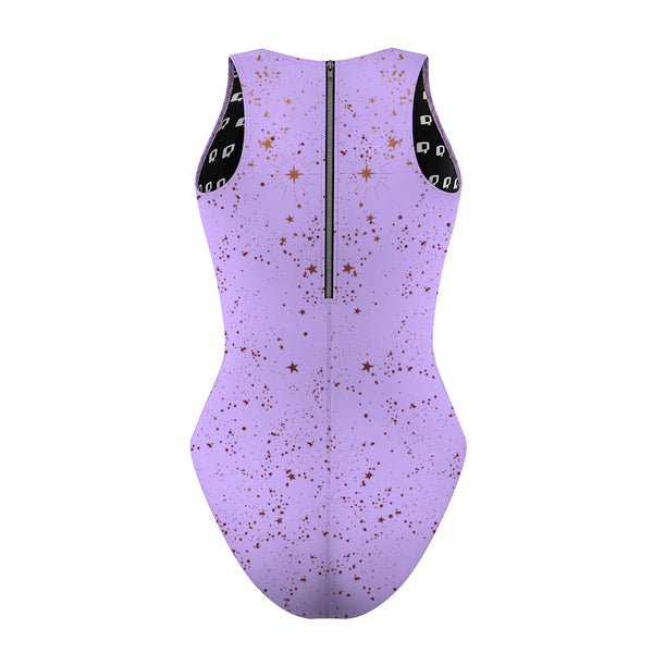 Purple Magic - Women's Waterpolo Swimsuit Classic Cut