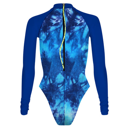 Tie Dye Blue - Surf Swimming Suit Cheeky Cut