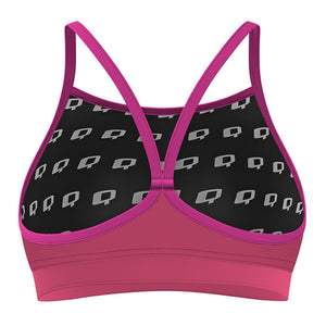 Pink Classic Sports Bikini Top