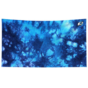 Tie Dye Blue Microfiber Swim Towel