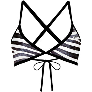 Zebra - Tieback Bikini Top