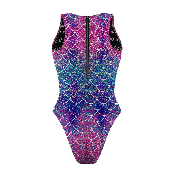 Mermaid Scales - Women Waterpolo Swimsuit Cheeky Cut