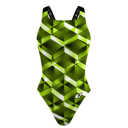 Green Diamond Classic Strap Swimsuit
