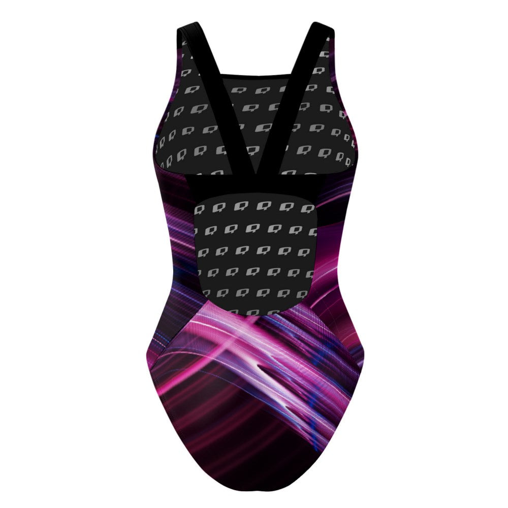 Purple Odyssey Classic Strap Swimsuit