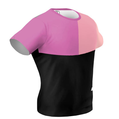 Tricolor Black, Hot Pink and Pink Performance Shirt
