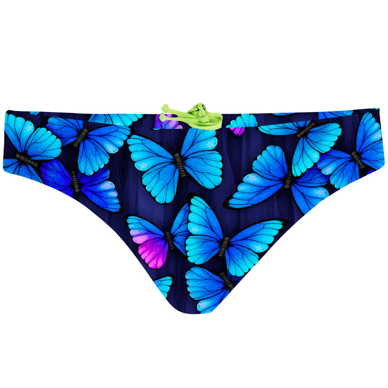 Blue Butterfly - Bandeau Bikini Bottom