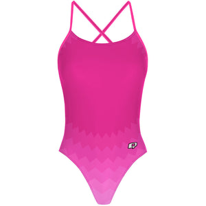 Pink Waves - "X" Back Swimsuit