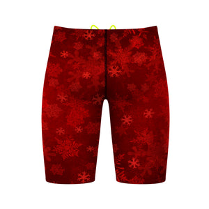 Red Snowflakes - Jammer Swimsuit