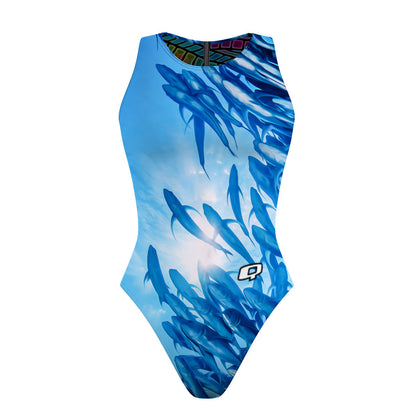 Poissons Libres/Dragonfly Wings Women Waterpolo Reversible Swimsuit Classic Cut