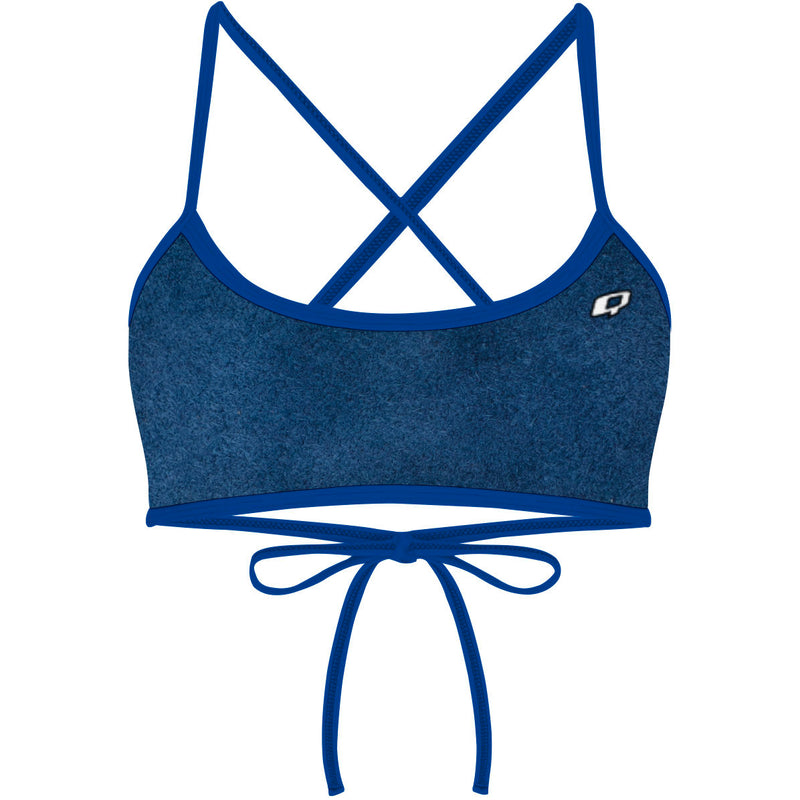 Blue Suede -  Ciara Tieback Bikini Top