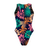 Blue Palms - Women Waterpolo Swimsuit Cheeky Cut