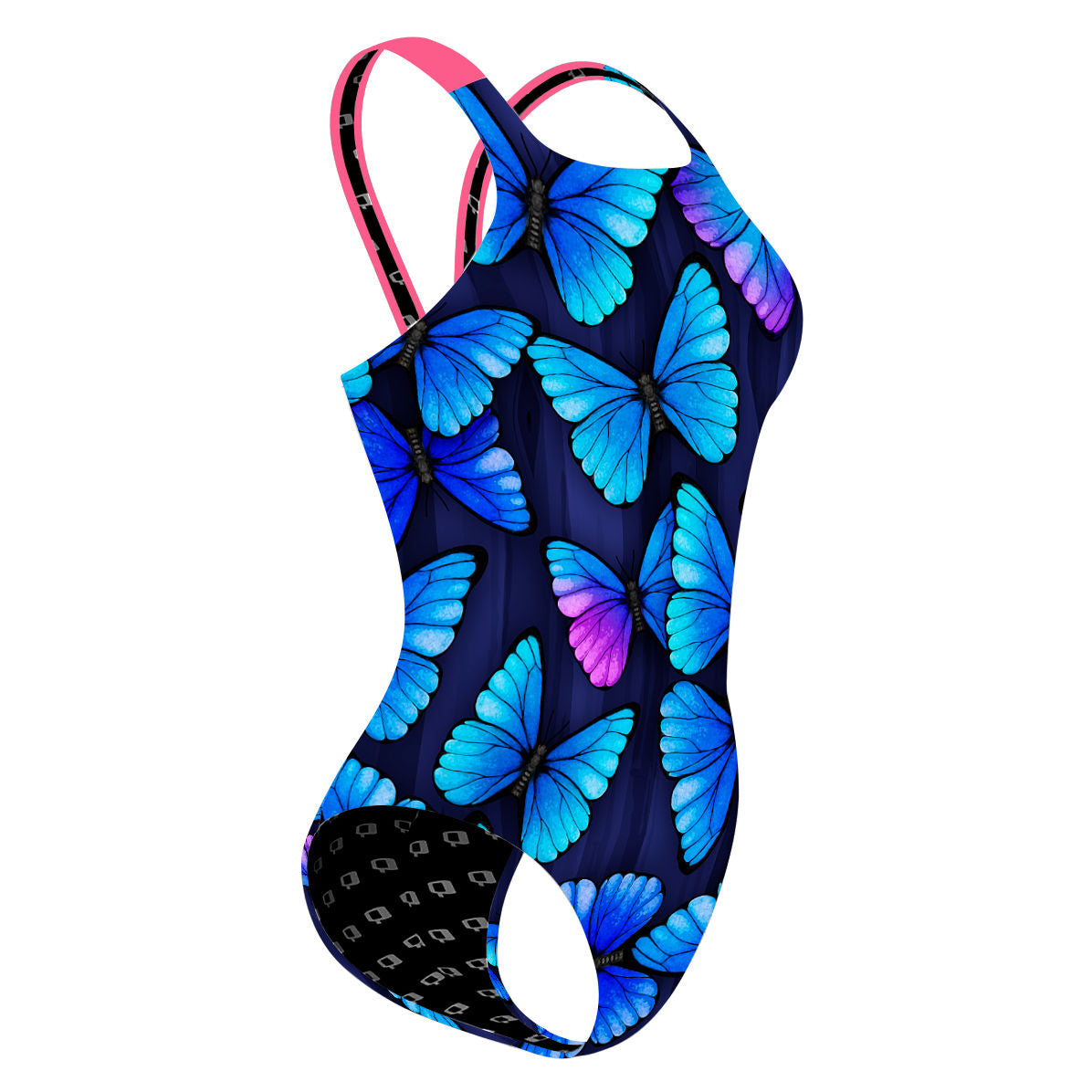 Blue Butterfly - Classic Strap Swimsuit
