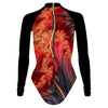 Fiery Fractals - Surf Swimming Suit Classic Cut