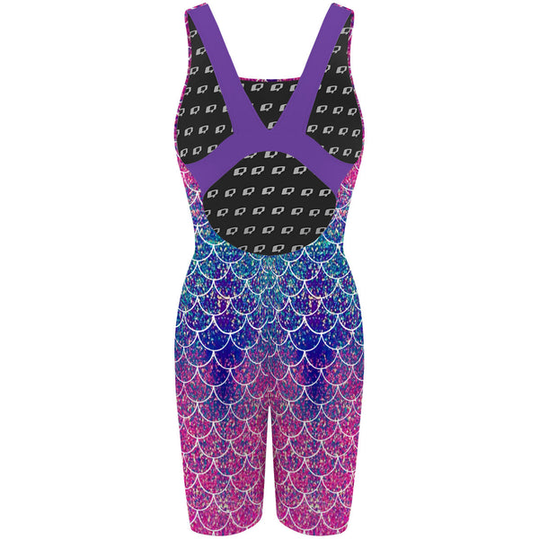Mermaid Scales - Classic Strap Long Knee Women Jammer