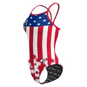 Be safe USA Skinny Strap Swimsuit