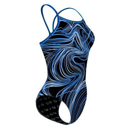 Blue Waves - Skinny Strap