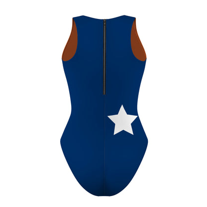 H2O/Cap'nWomen Waterpolo Reversible Swimsuit Classic Cut