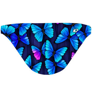 Blue Butterfly - Tieback Bikini Bottom