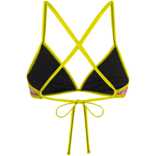 Tie Dye Pink Tieback Bikini Top