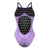 Purple Magic- Skinny Strap Swimsuit