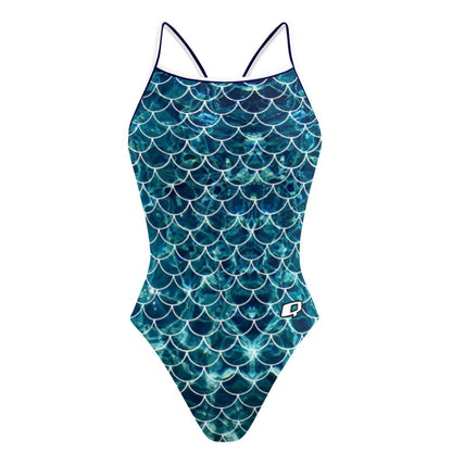 Scales Skinny Strap Swimsuit