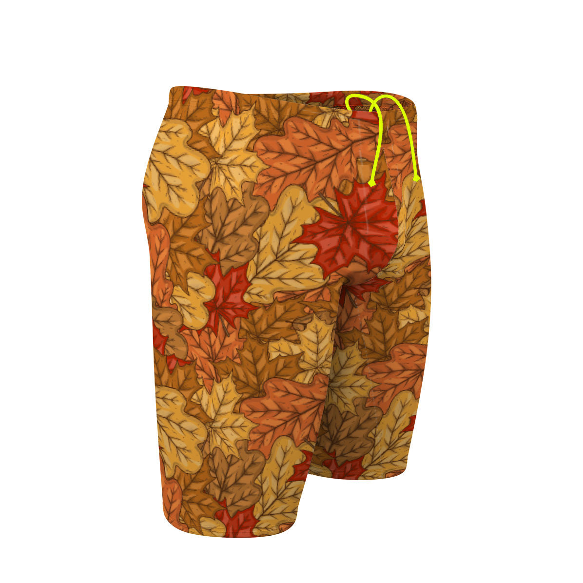 Yellow Leafs Jammer Swimsuit