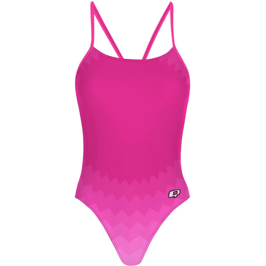Pink Waves - "Y" Back Swimsuit