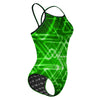 Neon Alien Skinny Strap Swimsuit