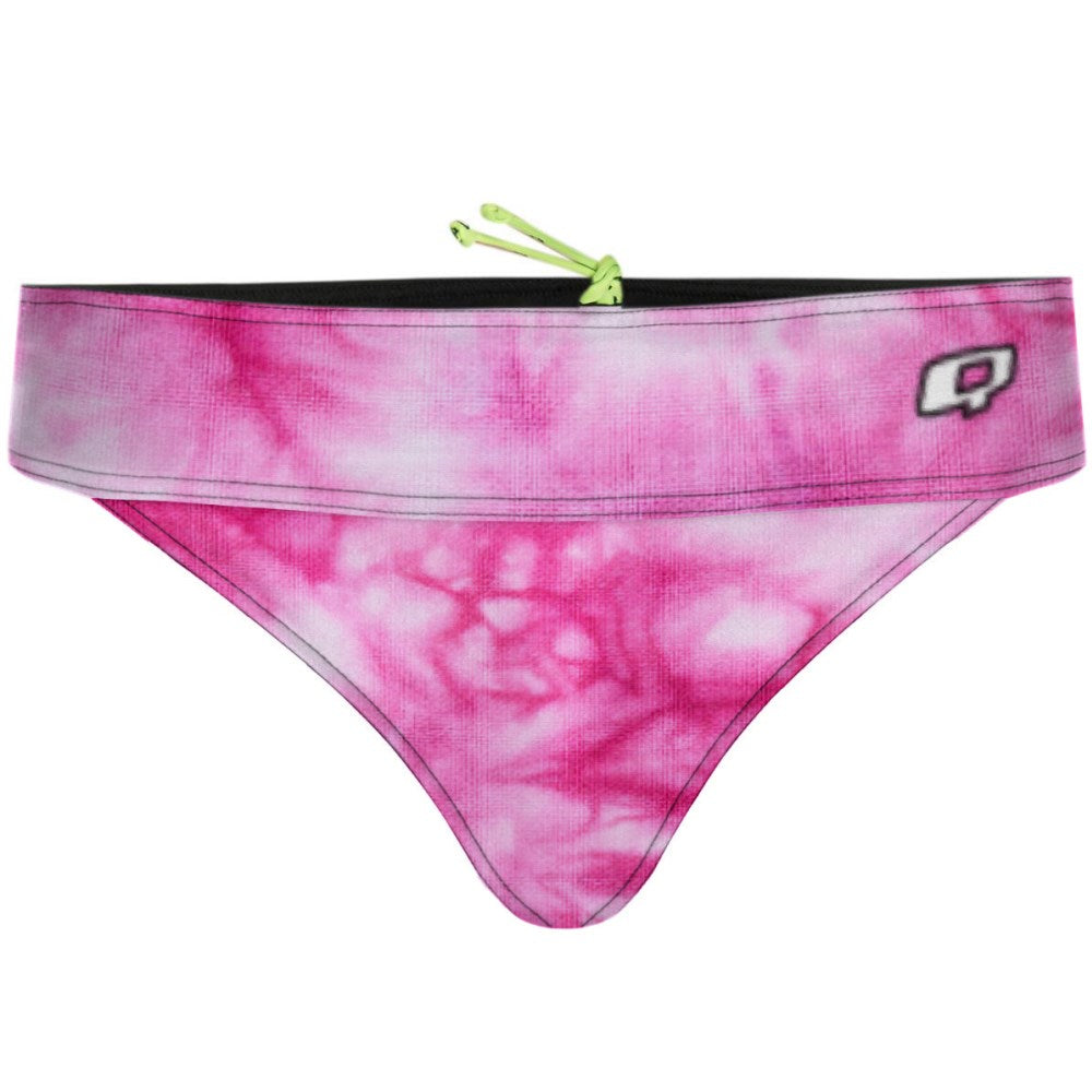 Tie Dye Pink Demi Cheeky Cut Bikini Bottom