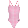 Pink Plaid - "Y" Back Swimsuit