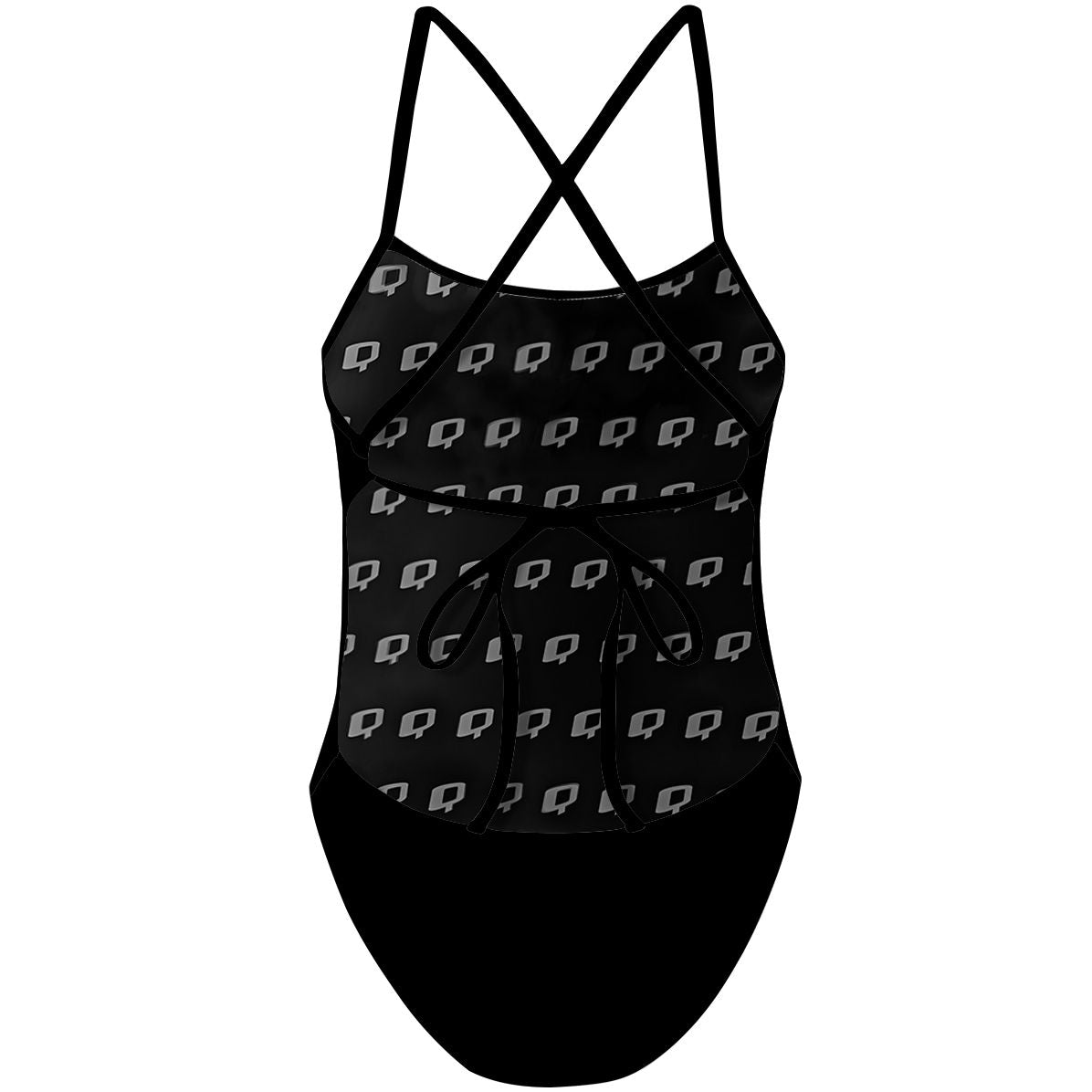 Black - Tieback One Piece Swimsuit