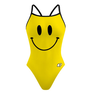 Smiley Skinny Strap Swimsuit