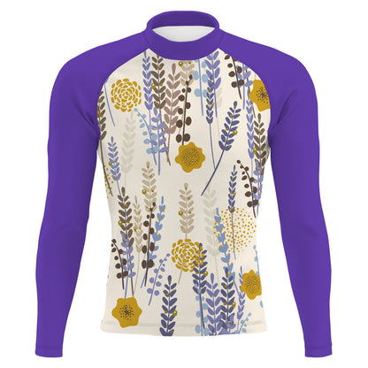 Lavender V1 - Men's Surf UPF50+ Long Sleeve Rash Guard