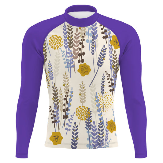 Lavender V1 - Men's Surf UPF50+ Long Sleeve Rash Guard