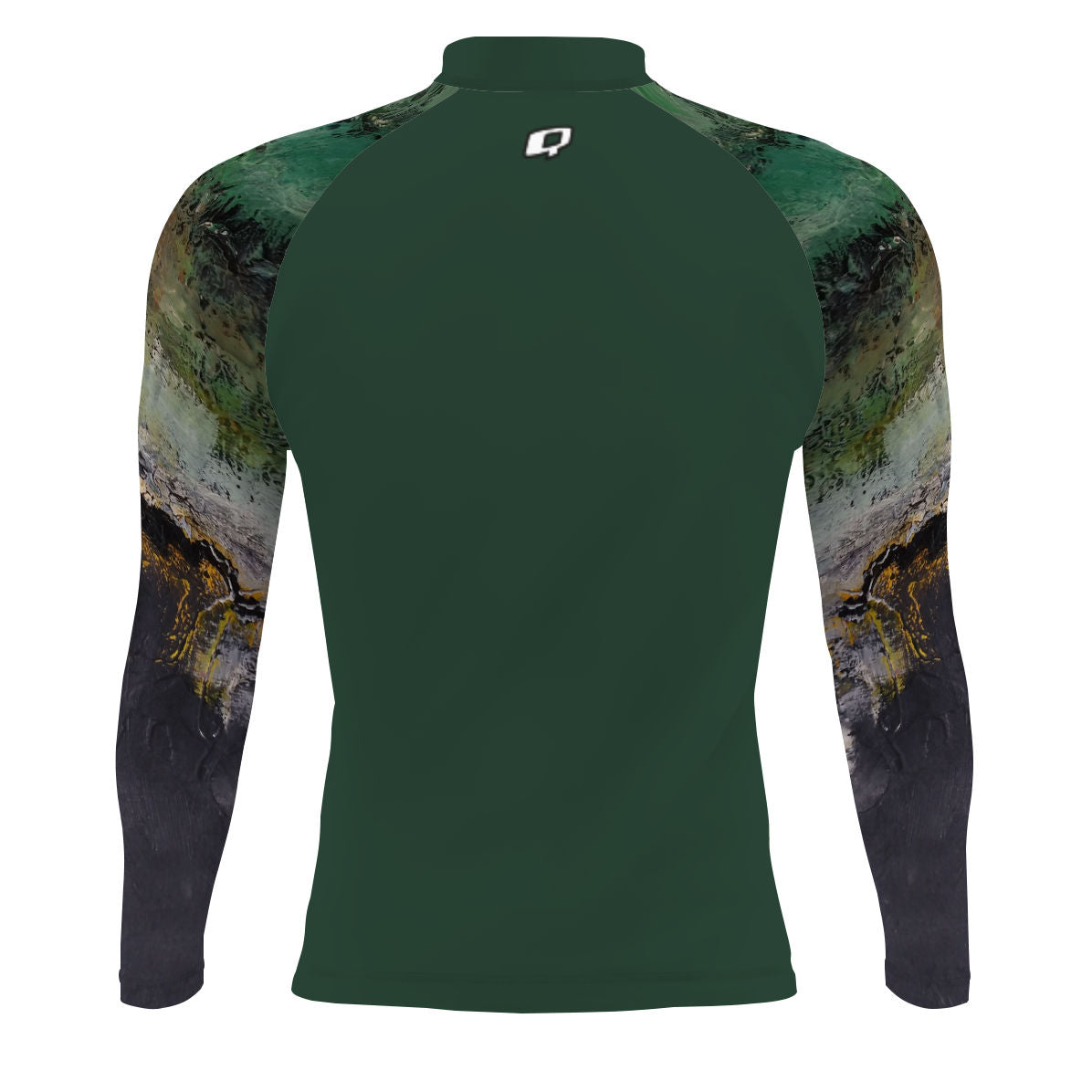 Green Oil On Canvas - Men's Surf UPF50+ Long Sleeve Rash Guard