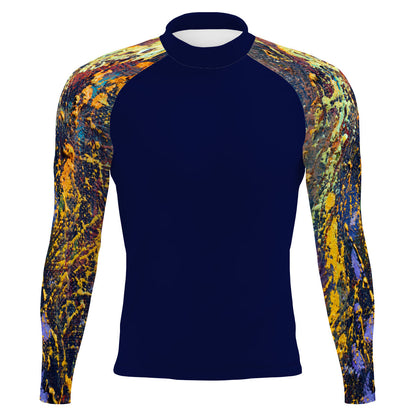 Paint Splatter - Men's Surf UPF50+ Long Sleeve Rash Guard