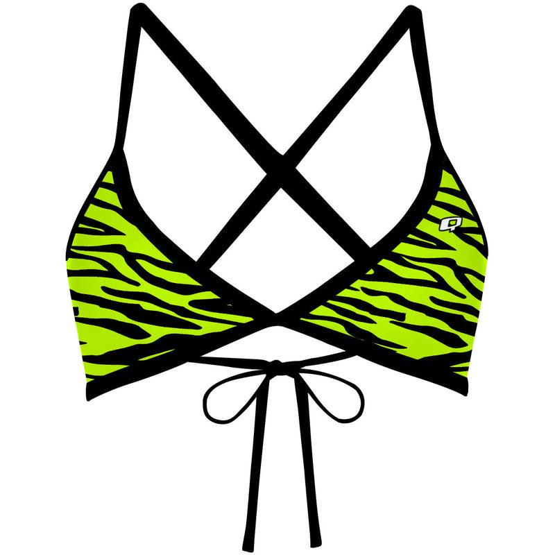 Spring Tiger Tieback Bikini Top