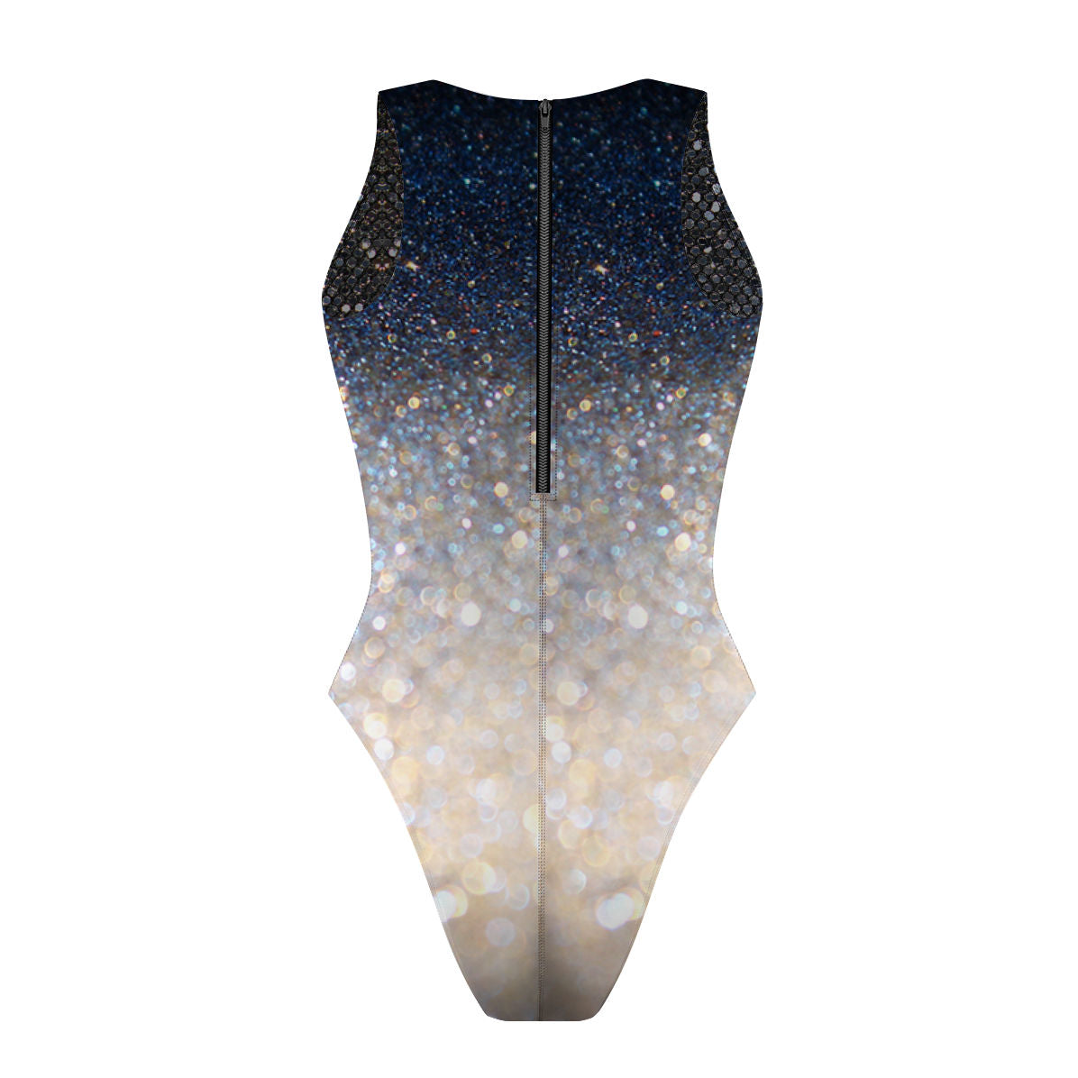 Glamorous/Glitter Bomb - Women Waterpolo Reversible Swimsuit Cheeky Cut