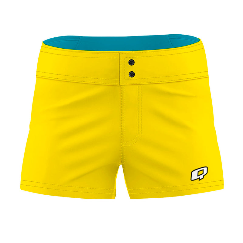 Yellow Solid Color - Women Board Shorts