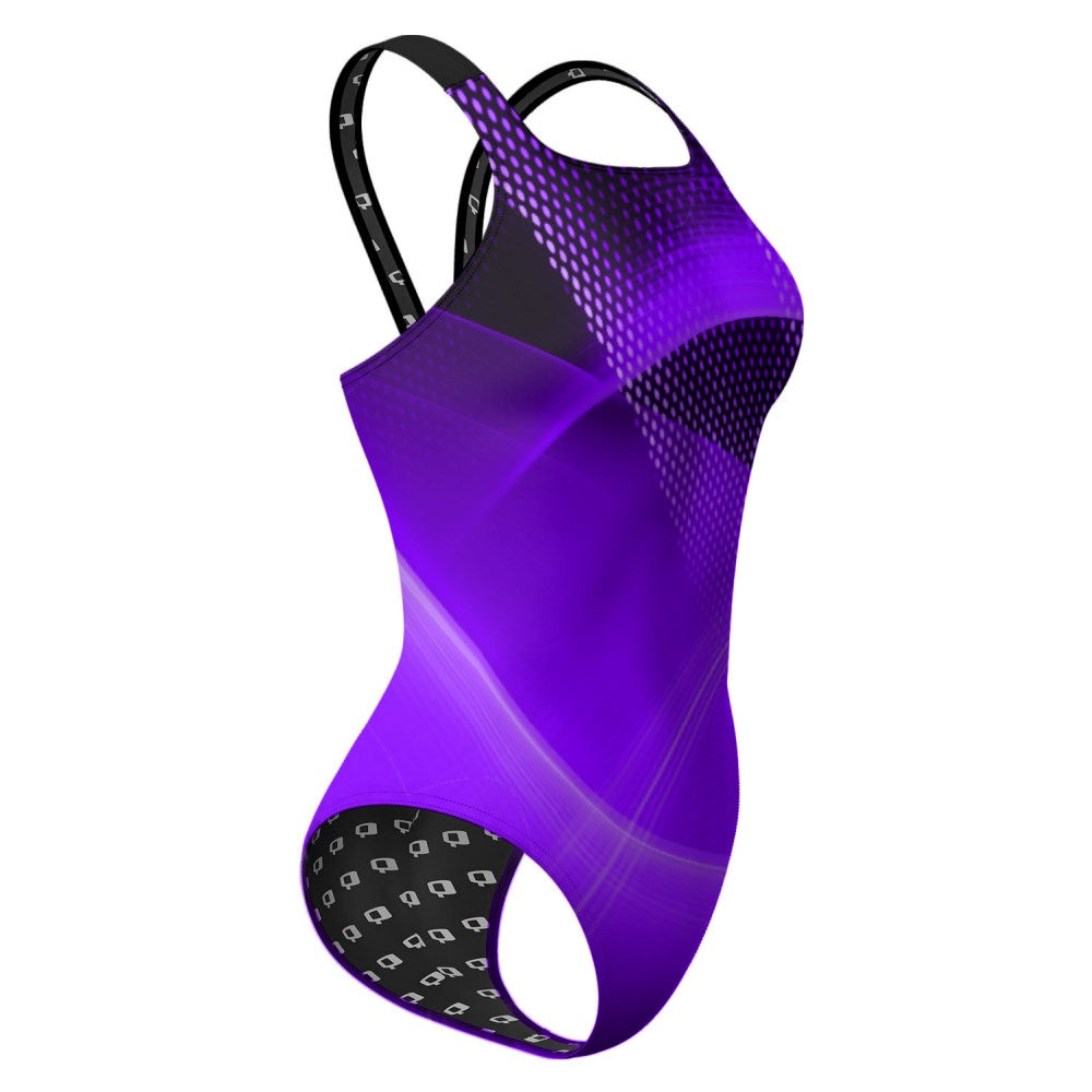 Synthwave Classic Strap Swimsuit