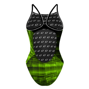 Chlorophyll Lazer Skinny Strap Swimsuit